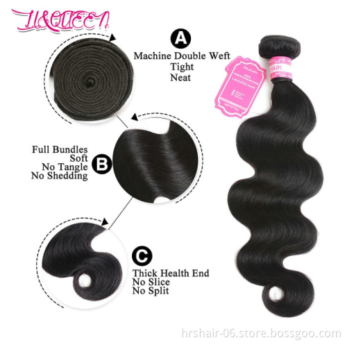 Wholesale Virgin Brazilian Hair Weave Vendors, 100% Brazilian Human Hair Grade 9A Virgin Hair Extension Bundles With Closure